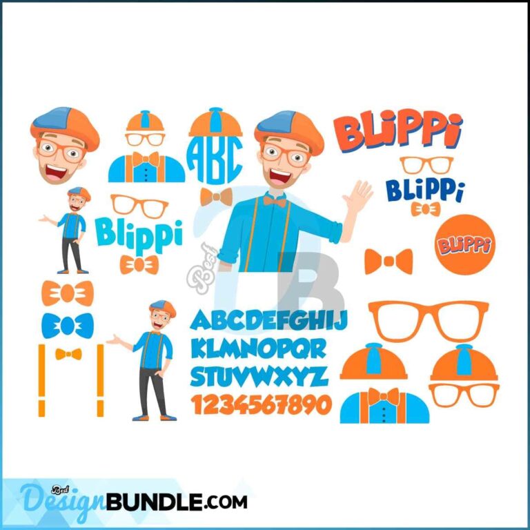 Blippi Svg Bundle Blippi Clipart Cricut Digital Vector Cut Files