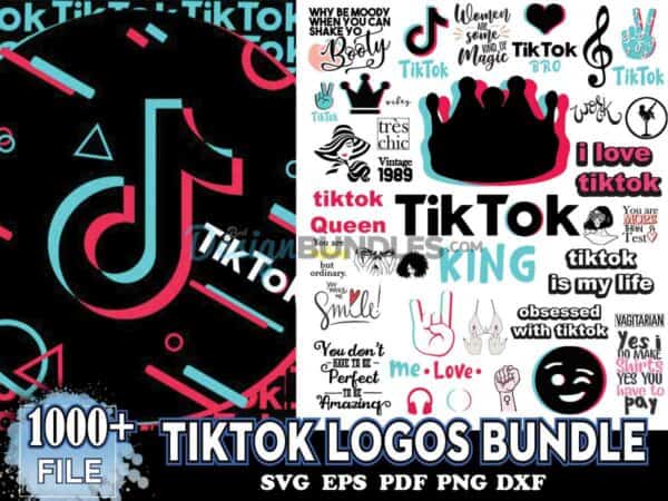 1000+ Tik Tok Logo Bundle SVG, Trending Svg, Tik Tok Svg