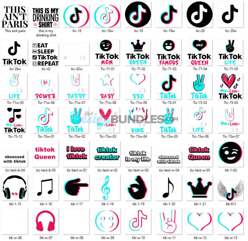 1100+ Tiktok Logos Bundle SVG, Trending Svg, Tiktok Svg » BestDesignBundle