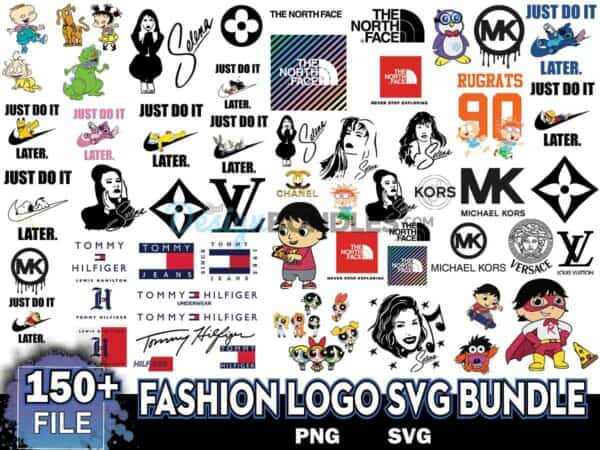 150+ Fashion Logo Svg Bundle, Brand Logo Svg, Famous Brand Svg