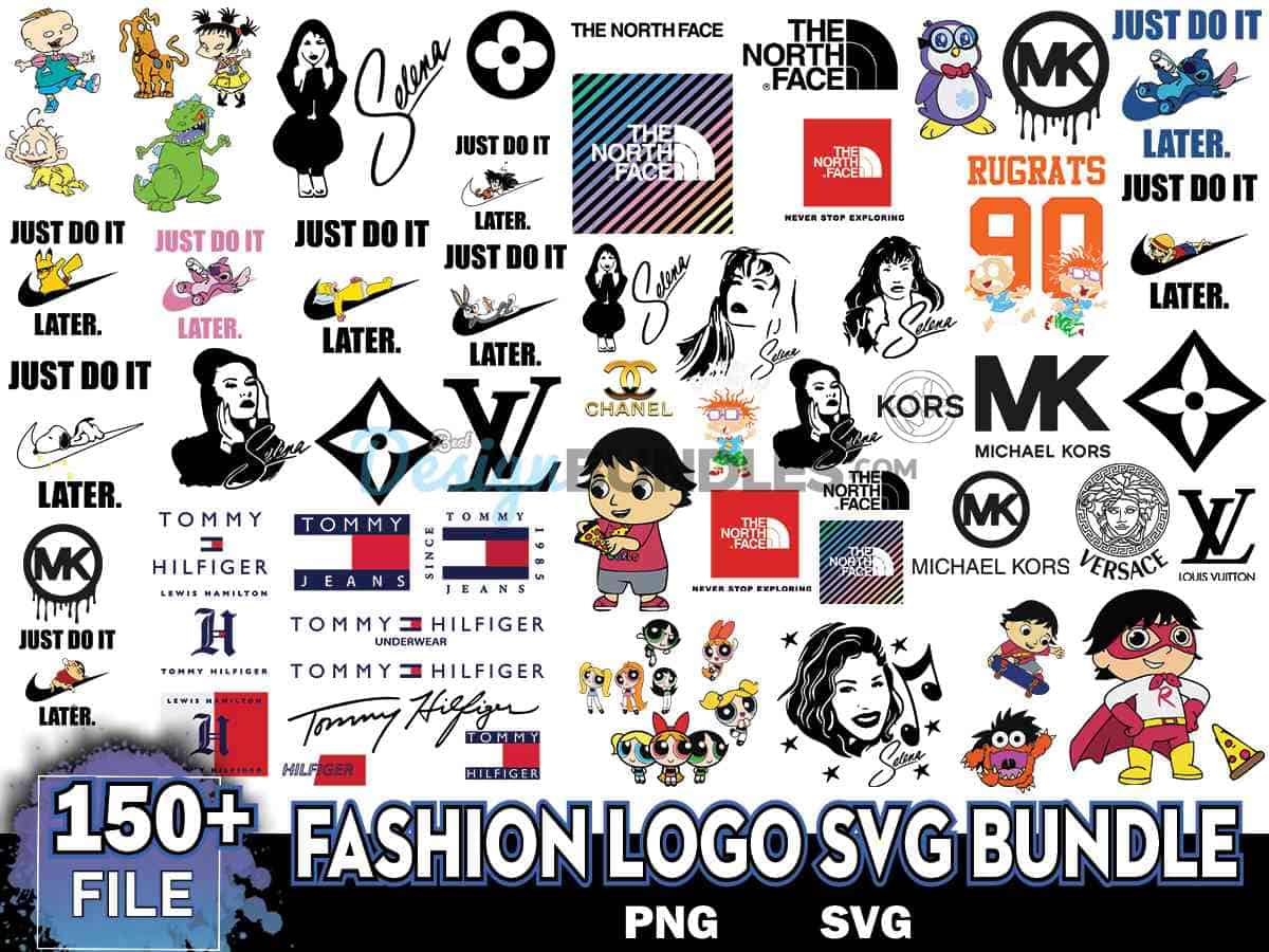 150+ Fashion Logo Svg Bundle, Brand Logo Svg, Famous Brand Svg ...
