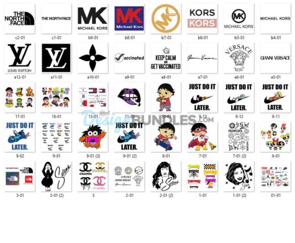 150Fashion Logo Svg Bundle Brand Logo Svg Famous Brand Svg 3