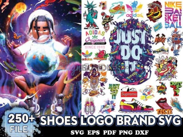250 Brand Logo Svg Bundle, Adidas Svg, Nike Svg
