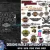45 Designs Harley Davidson Svg Bundle, Motocross Svg, Svg Bundle