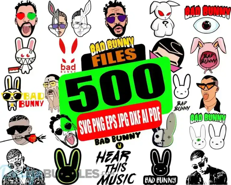 Bad Bunny SVG Bundle