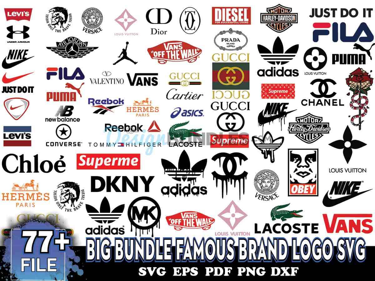 Big Bundle Famous Brand Logo Svg, File For Cricut Instant Download ...