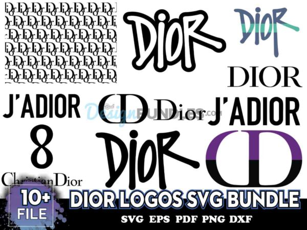 Dior Logos Svg Bundle, Dior Svg, Christian Dior Svg, Dior Logo Svg