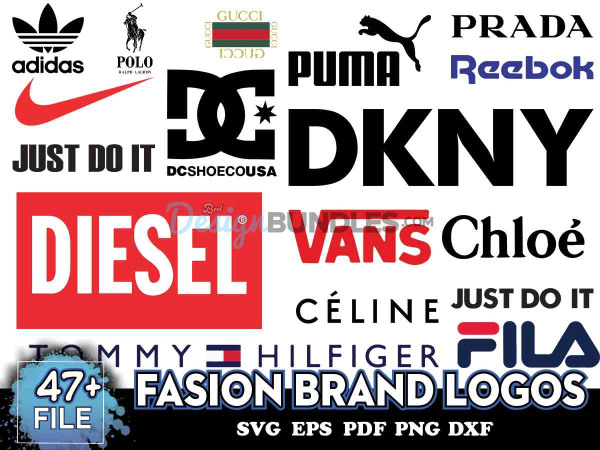 Fasion Brand Logos, Brand Logo Svg, Brand Logo Vector » BestDesignBundle