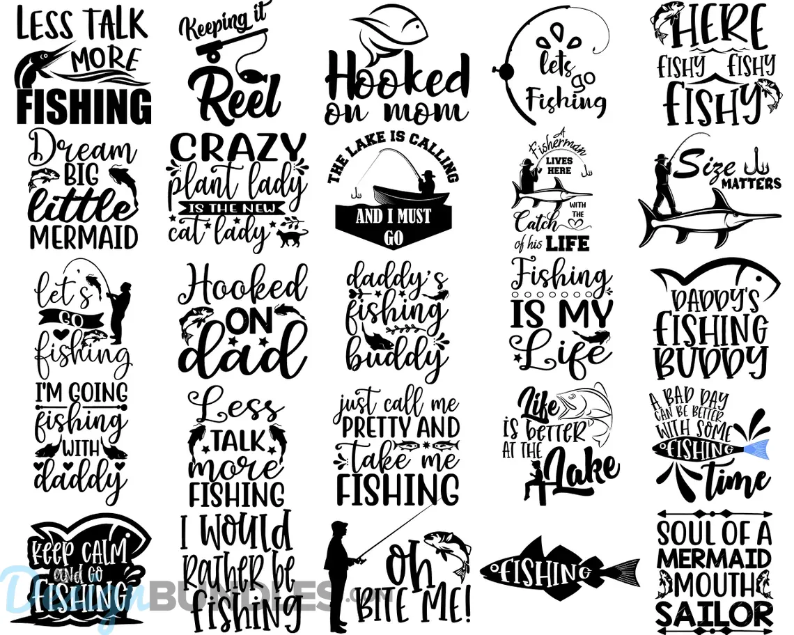 Fishing SVG Bundle, Fishing Download SVG For Cricut, Fisherman SVG File ...