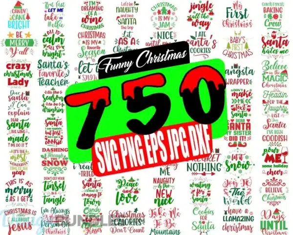 Funny Christmas SVG Bundle, Merry Christmas svg ornaments, christmas ornaments svg file, funny christmas svg for cricut, merry christmas png (1)