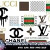 Gucci Chanel Louis Vuitton Logo Bundle Svg Brand Svg 1