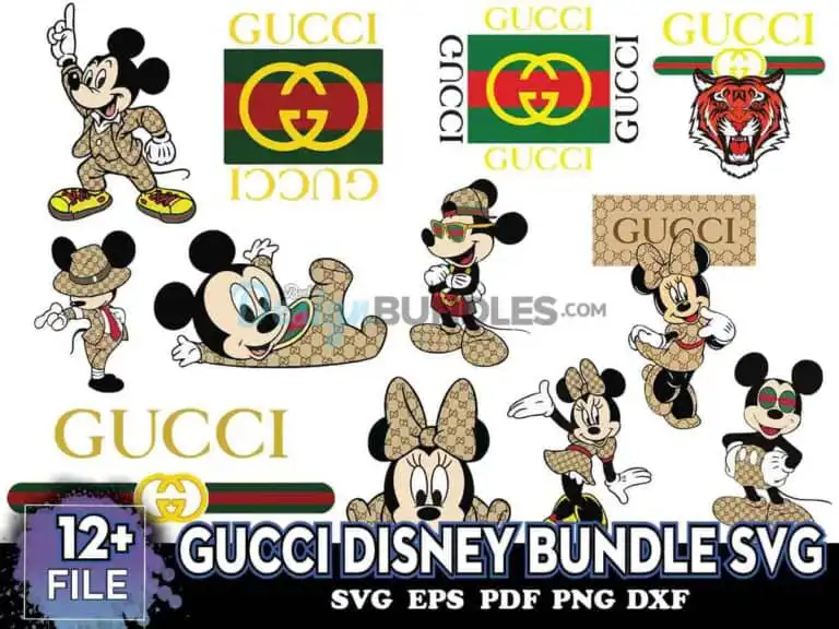 Gucci Disney Bundle Svg