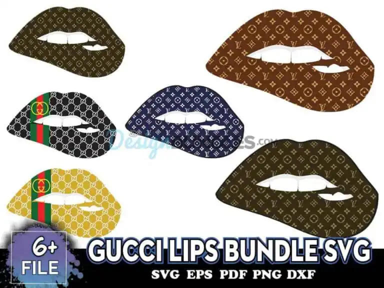 Gucci Lips Bundle Svg