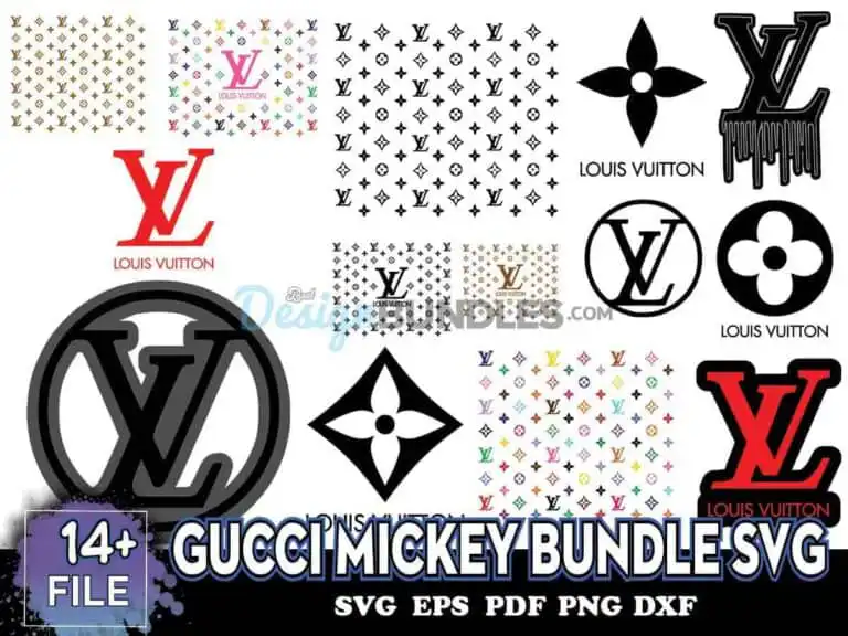 Gucci Mickey Bundle Svg