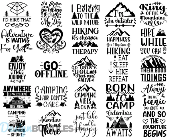 Hiking SVG Bundle, Take a Hike SVG, Hiker SVG