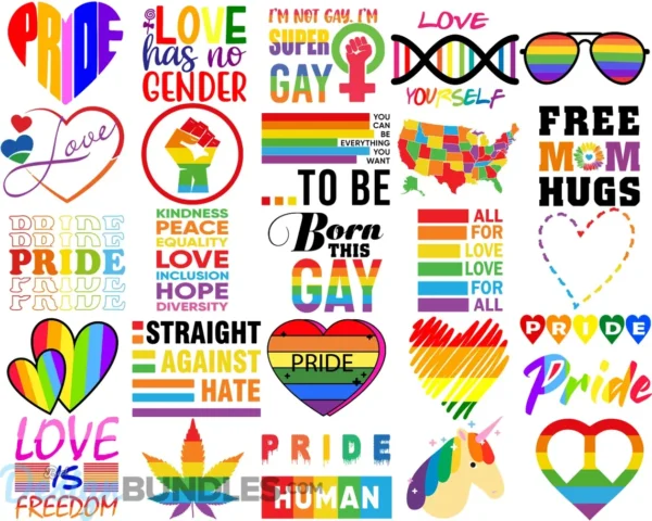 LGBT Quotes SVG Bundle, Gay Pride SVG Files, Lesbian SVG