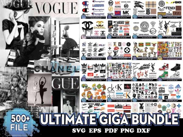 LTIMATE Giga Bundle, With 500K+ SVG Files, Brand Logo Svg