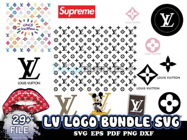 LV Logo Bundle Svg