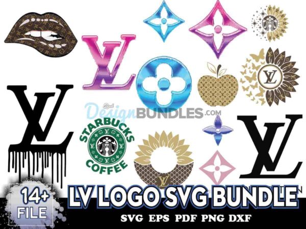 LV Logo Svg Bundle, LV Logo Svg, LV Pattern Svg, LV Vector