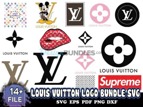 Louis Vuitton Logo Bundle Svg, Louis Vuitton Svg, LV Lips Svg ...