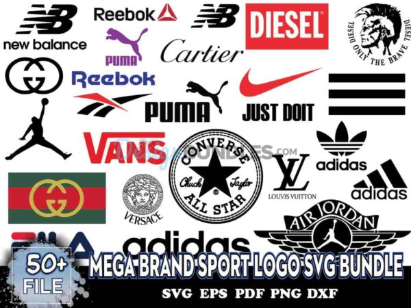 Mega Brand Sport Logo Svg Bundle, File For Cricut, Silhouette