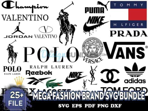 Mega Fashion Brand Svg Bundle, Fashion Svg, Nike Svg, Gucci Svg Instant ...