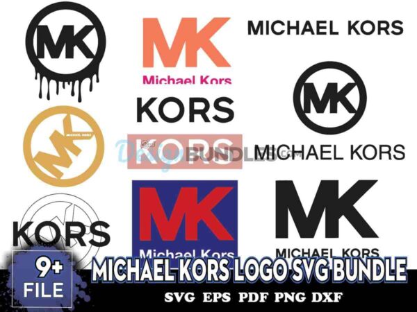 Michael Kors Logo Svg Bundle, Michael Kors Logo, MK Brand