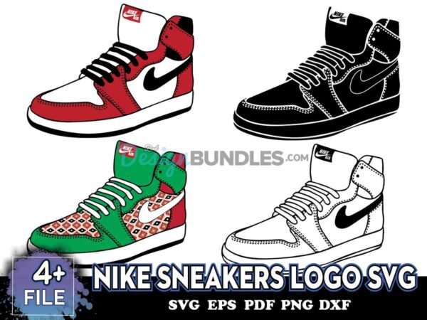 Nike Sneakers Logo Svg, Sneaker Svg, Nike Logo Svg, Jordan Svg