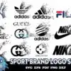 Sport Brand Logo SVG Bundle Fashion Brand Logo Bundle SVG 1 100x100