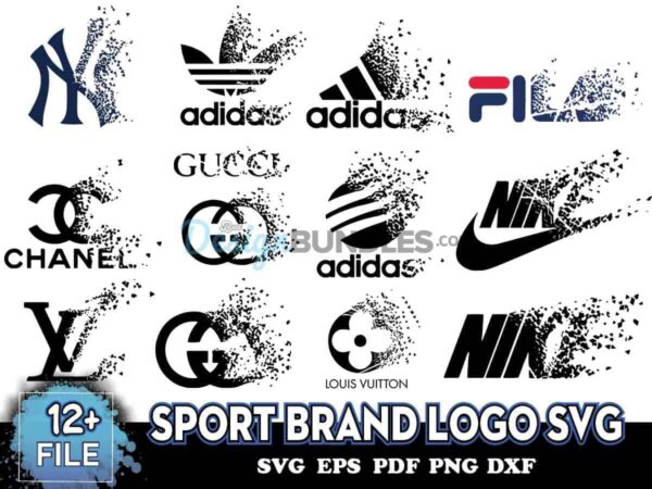 Sport Brand Logo SVG, Bundle Fashion Brand Logo, Bundle SVG