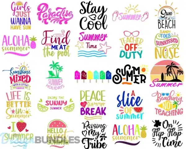 Summer Beach SVG Bundle, Beach Quotes SVG, Hello Summer SVG ...