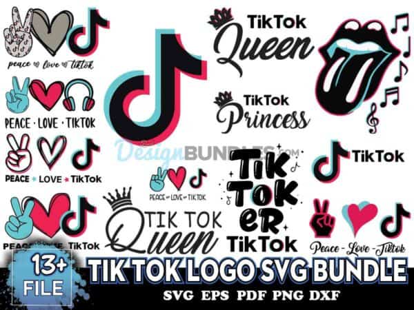 Tik Tok Logo Svg Bundle, File For Cricut, For Silhouette » BestDesignBundle