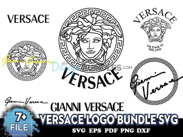 Versace Logo Bundle Svg, Brand Logo Svg, Versace Bundle Svg, Logos Svg
