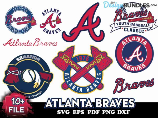 10+ FILE Atlanta Braves Svg Bundle