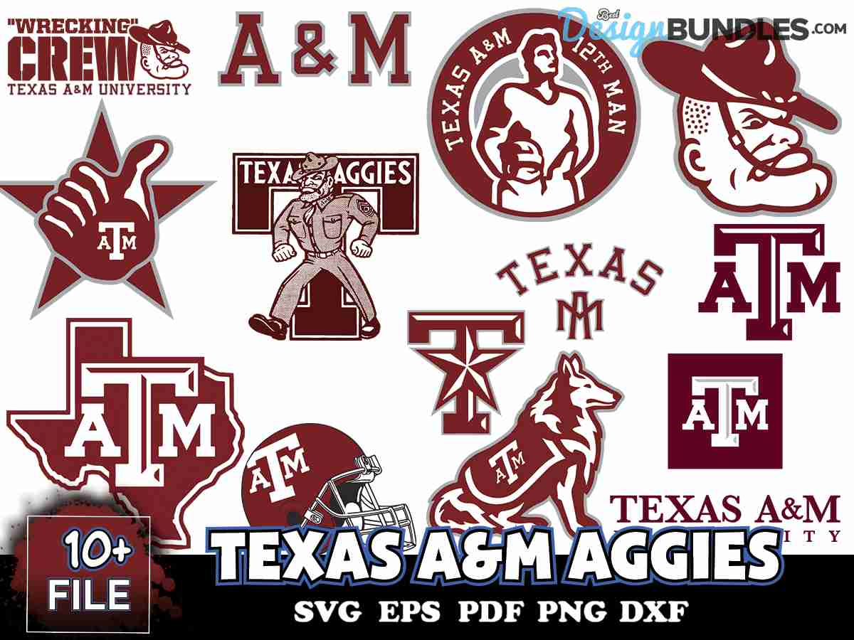 10+ FILE TEXAS A&M AGGIES Svg Bundle » BestDesignBundle