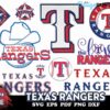 10 FILE Texas Rangers Svg Bundle