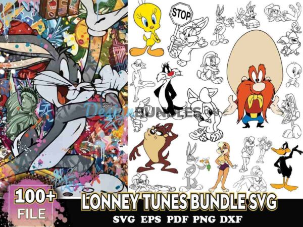 100+ Lonney Tunes Bundle Svg, Animals Svg, Duckey Svg Instant Download ...