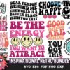12 Files Inspirational Retro Bundle Svg Retro Quotes