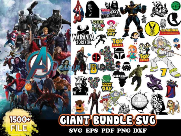 1500 Giant Bundle Svg, Disney Svg, Giant Bundle Svg