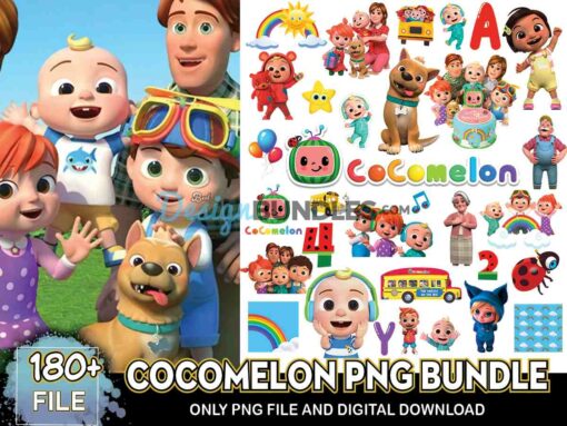 180 Files Cocomelon Png Bundle, Cocomelon Png Instant Download ...