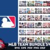 300 Files MLB Team Bundle Svg Sport Svg MLB Team svg MLB Team Logo