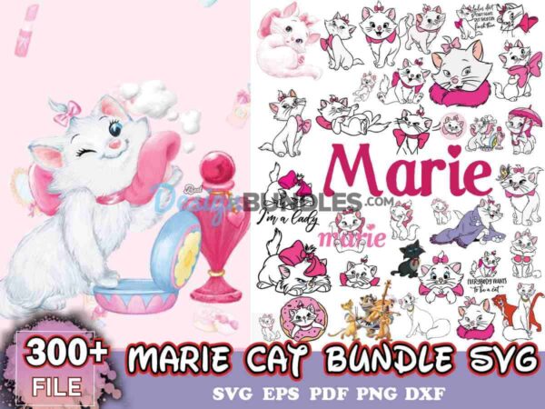 300+ Marie Cat Bundle Svg, Disney Svg, Marie Svg