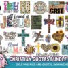 36 Files Christian Quotes Bundle Png All I Need Is Jesus