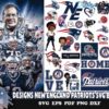 45 Designs New England Patriots Svg Bundle Patriots Svg
