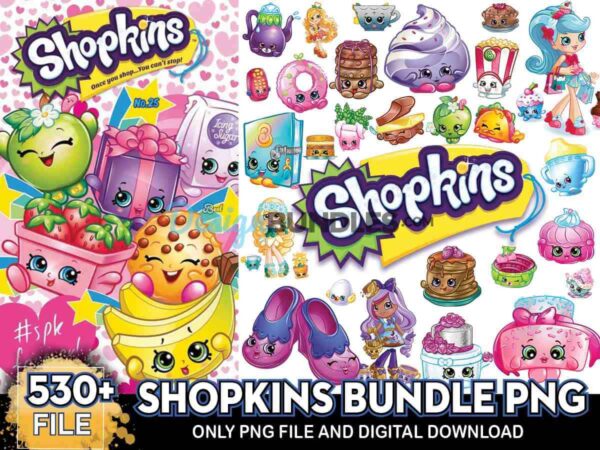 530 Files Shopkins Bundle Png, Cartoon Png