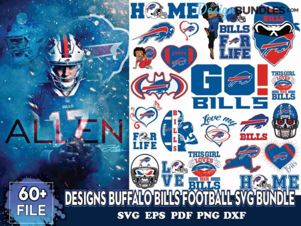 60+ Designs Buffalo Bills Football Svg Bundle, Bills Betty Boop Svg