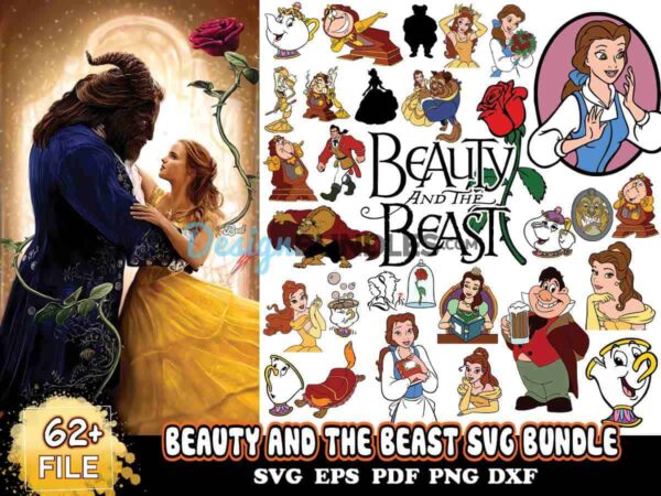62 Files Beauty And The Beast Svg Bundle, Princess Svg