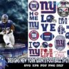 67 Designs New York Giants Football Svg Bundle NFL Team Svg