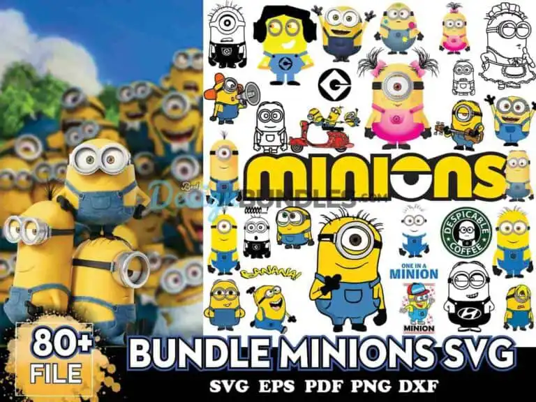 80+ Bundle Minions Svg