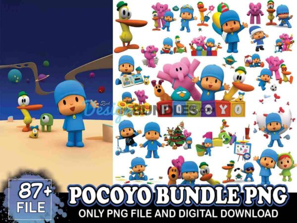 87 Files Pocoyo Bundle Png, Cartoon Png, Pocoyo Png